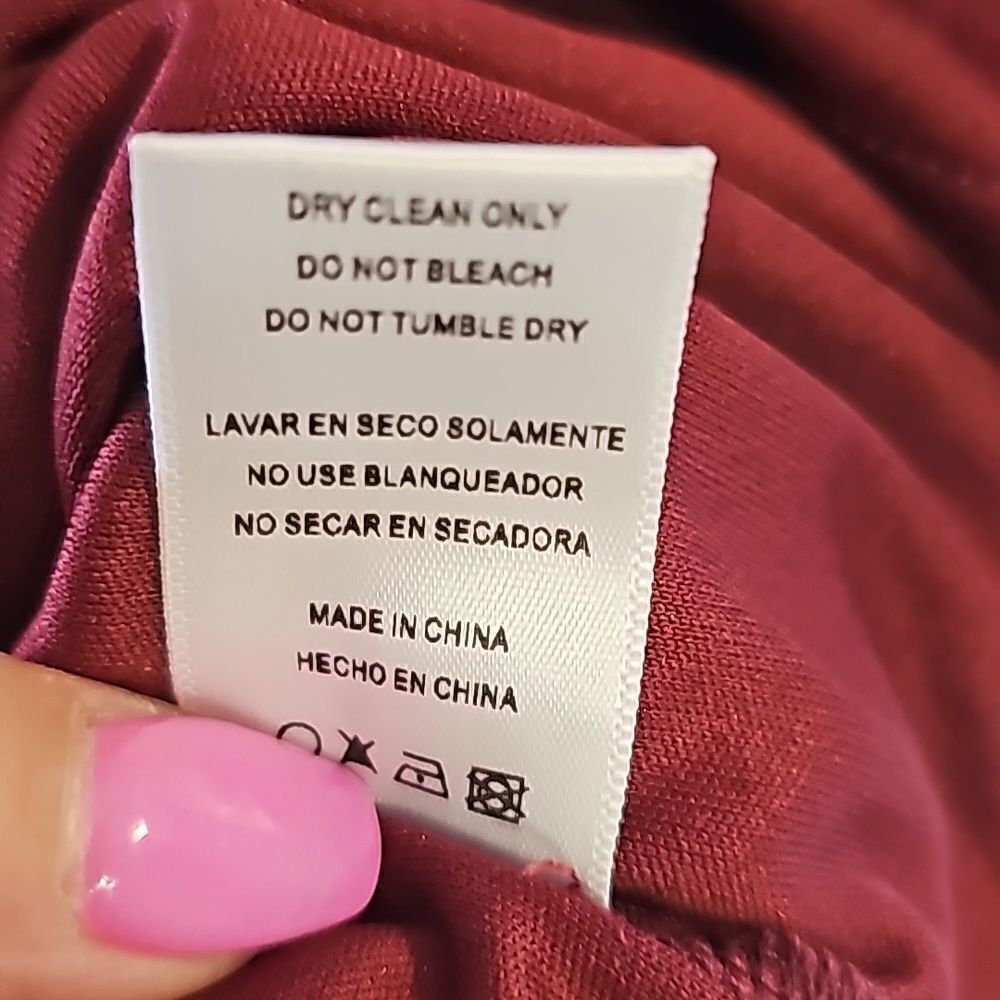 Fashion Nova Sweet Like Me Mini Dress - Burgundy Size Medium, NWT - Picture 10 of 10
